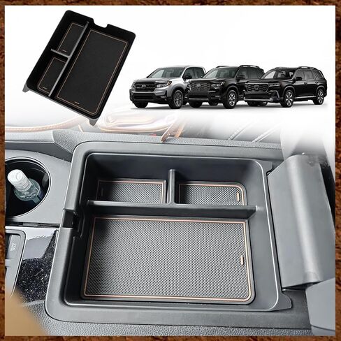 منظم وحدة التحكم المركزية لمقعد Muslogy Jump Seat متوافق مع Ford F150 2021-2024 2025 الملحقات الموجودة تحت المقعد، صندوق إدخال وحدة التحكم، مقسم مسند الذراع (مقعد القفز فقط) - قطعتان، علوي وسفلي in Saudi Arabia