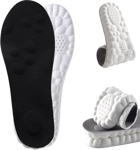 Steppers Insoles for Men and Women, Footstr Insoles with Arch Support, 4D Memory Foam Insoles, Breathable and Comfortable Shoe Inserts, Trim to Fit All Shoe Types (1Pair-Green, Men 6-7/Women 7.5-8.5) in Saudi Arabia