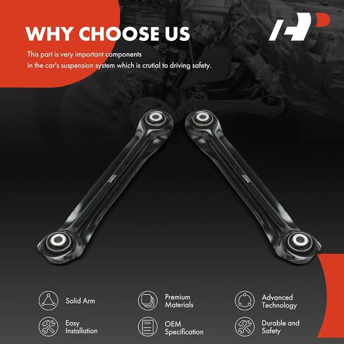 A-Premium 2 x Rear Forward Lower Lateral Arm, Compatible with Mercedes-Benz 190D, 190E, 260E, 300CE, 300D, 300E, 300SL, 300TD, 300TE, 400E, 500E, 500SL, 600SL, C220, C230, C240, C280, C32, C320, C350 in Saudi Arabia