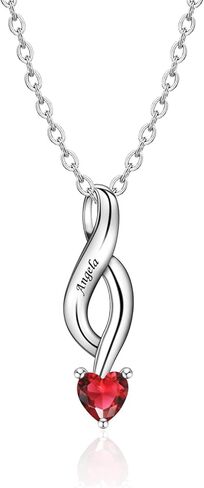 قلادة للأمهات من الفضة الاسترليني مخصصة مع 1-6 أحجار ميلاد مقلدة منقوش عليها اسم الأم قلادة عائلية للنساء مجوهرات قلادة هدايا للأم والجدة in Kuwait