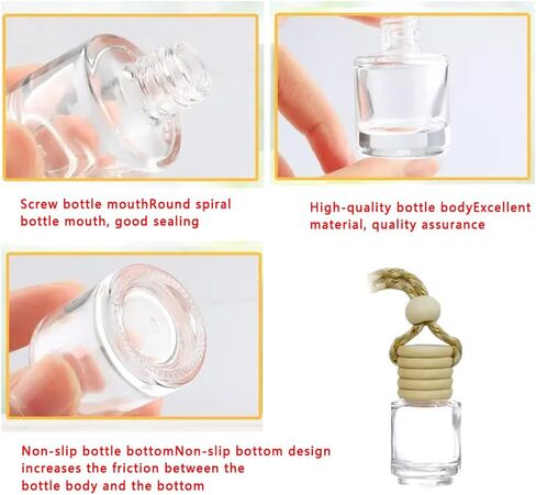 8ml 20pcs pack glass bottles for car reed diffuser perfumes in Kuwait