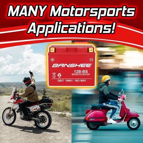 Banshee GT12B-4 Replacement 04-10' Kawasaki ZX1000-C, Ninja ZX-10R Motorcycle Battery in Saudi Arabia