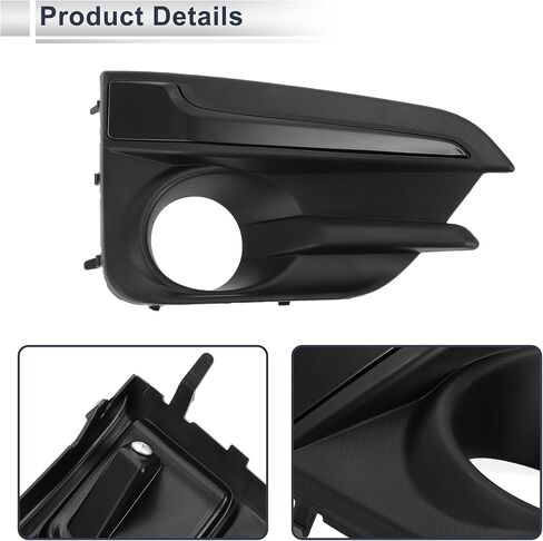 Front Right Fog Light Grill for Subaru Impreza 2017-2019 Front Lower Bumper Fog Light Cover Inserts No.57731FL20A ABS 1 Pcs in Saudi Arabia