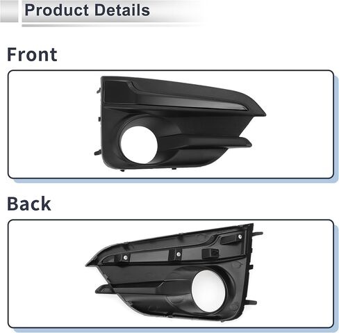 Front Right Fog Light Grill for Subaru Impreza 2017-2019 Front Lower Bumper Fog Light Cover Inserts No.57731FL20A ABS 1 Pcs in Saudi Arabia