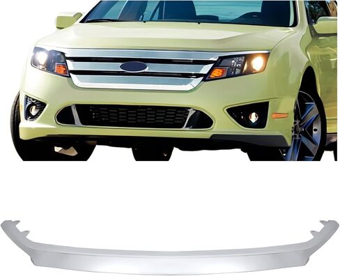 KUAFU Lower Grille Molding Compatible with 2010-2012 Ford Fusion AE5Z8200B Front Bumper Grill Molding Trim Chrome Silvery in Saudi Arabia