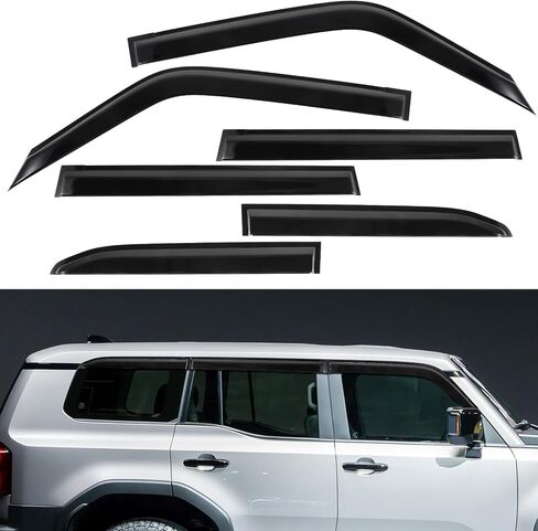 Rain Guards Window Visors Deflector for Toyota Land Cruiser 250 1958 First Edition Lexus GX550 2024 2025 Side Window Wind Deflectors Visors in Saudi Arabia