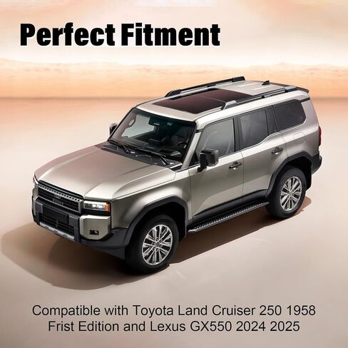 Rain Guards Window Visors Deflector for Toyota Land Cruiser 250 1958 First Edition Lexus GX550 2024 2025 Side Window Wind Deflectors Visors in Saudi Arabia