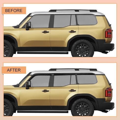 Rain Guards Window Visors Deflector for Toyota Land Cruiser 250 1958 First Edition Lexus GX550 2024 2025 Side Window Wind Deflectors Visors in Saudi Arabia