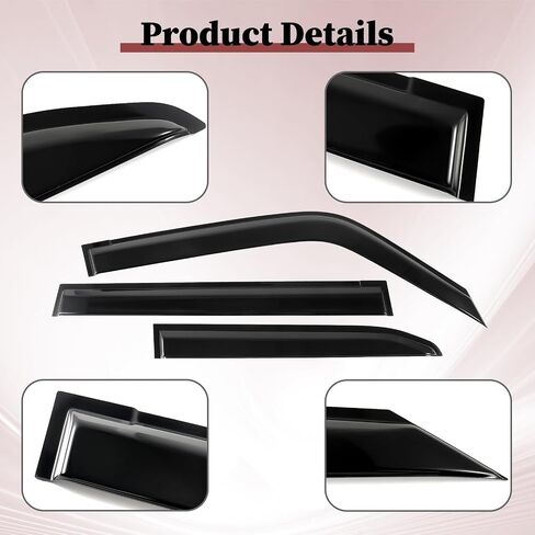 Rain Guards Window Visors Deflector for Toyota Land Cruiser 250 1958 First Edition Lexus GX550 2024 2025 Side Window Wind Deflectors Visors in Saudi Arabia