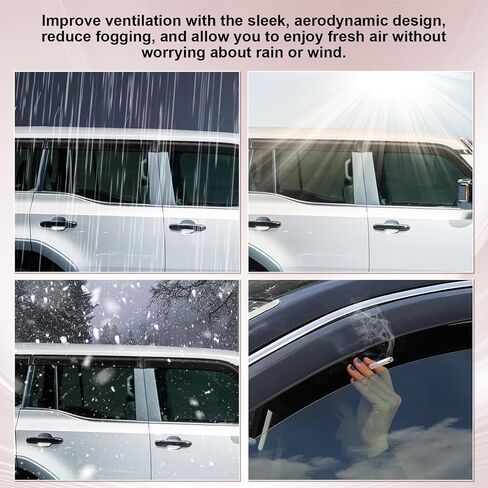 Rain Guards Window Visors Deflector for Toyota Land Cruiser 250 1958 First Edition Lexus GX550 2024 2025 Side Window Wind Deflectors Visors in Saudi Arabia