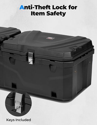 صندوق أدوات صندوق السرير KEMIMOTO UTV 110L/29Gal متوافق مع CFMOTO UFORCE 1000 2019-2025/1000 XL 2022-2025/U10 PRO 2025/U10 XL PRO 2025، صندوق تخزين البضائع ذو السعة الكبيرة ملحقات UTV المقاومة للماء in Saudi Arabia