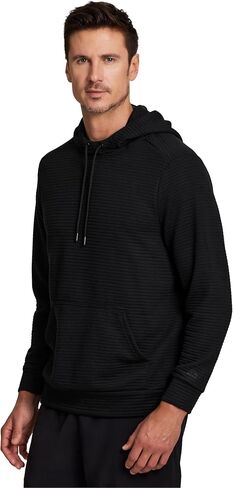 RBX Men's Hoodie Cotton Blend Sweatshirt, Long Sleeve Ottoman Ribbed Lightweight Pullover in Kuwait