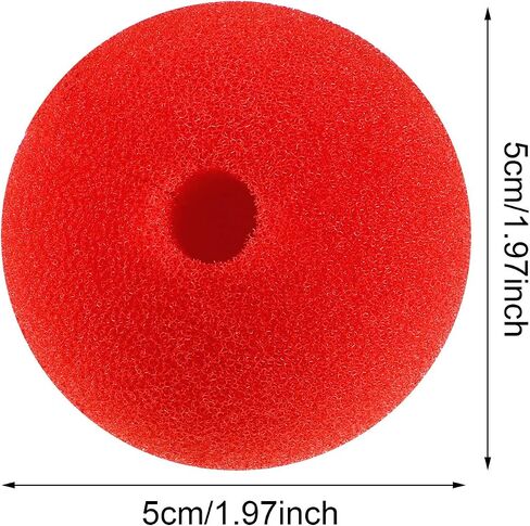 meekoo 10 Packs 10/40 Pack Red Clown Nose Red Foam Sponge Nose for Halloween Christmas Cosplay Comic Party Supplies in Saudi Arabia