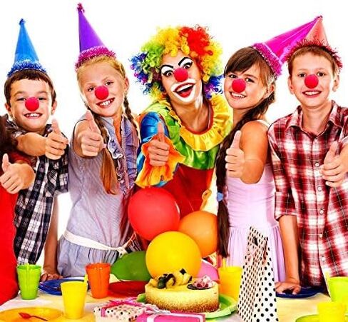 meekoo 10 Packs 10/40 Pack Red Clown Nose Red Foam Sponge Nose for Halloween Christmas Cosplay Comic Party Supplies in Saudi Arabia