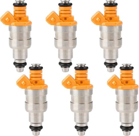 JDMON Fuel Injectors Compatible with Jeep Cherokee XJ, Comanche MJ, Wrangler YJ L6 4.0L 1991 1992 1993 Replacement for FJ124 33007127 in Saudi Arabia