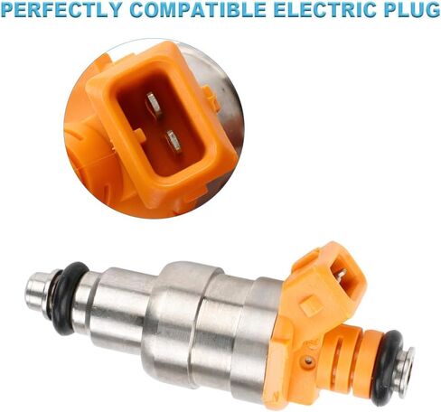 JDMON Fuel Injectors Compatible with Jeep Cherokee XJ, Comanche MJ, Wrangler YJ L6 4.0L 1991 1992 1993 Replacement for FJ124 33007127 in Saudi Arabia