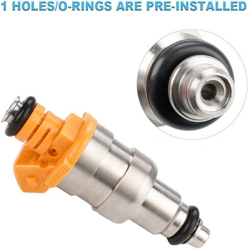 JDMON Fuel Injectors Compatible with Jeep Cherokee XJ, Comanche MJ, Wrangler YJ L6 4.0L 1991 1992 1993 Replacement for FJ124 33007127 in Saudi Arabia