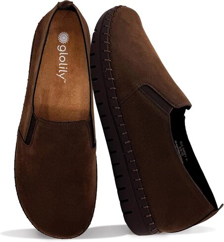 أحذية رياضية نسائية مريحة سهلة الارتداء من Glolily Elle - أحذية مشي مرنة وخفيفة الوزن لتقويم العظام مع دعم للقوس، أحذية عصرية كاجوال مريحة للنساء in Kuwait