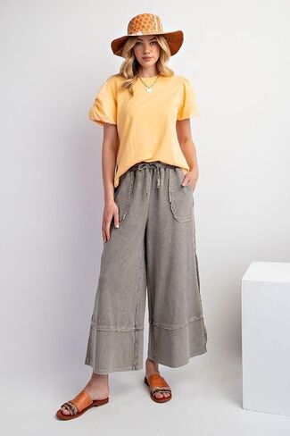 Easel Let's Chill Comfy Wide Leg Pants in Saudi Arabia