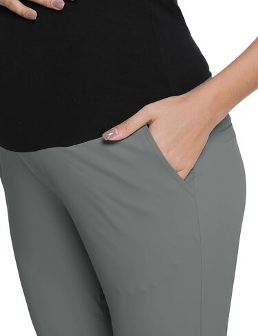V VOCNI السراويل الأمومة سريعة الجافة فرك السراويل جيوب Sweatpants جولف متأنق العمل الأعمال ملابس الحمل غير رسمية in Saudi Arabia