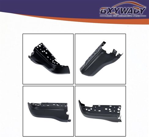 GXYWADY غطاء المصد الخلفي الأيسر نهاية أسود بديل لـ Ranger 2019-2023 بدون ثقوب مستشعر مساعد الوقوف in Kuwait