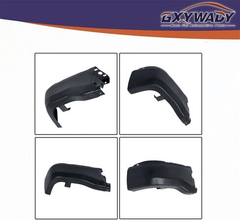 GXYWADY غطاء المصد الخلفي الأيسر نهاية أسود بديل لـ Ranger 2019-2023 بدون ثقوب مستشعر مساعد الوقوف in Kuwait