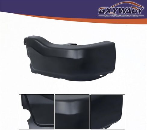 GXYWADY غطاء المصد الخلفي الأيسر نهاية أسود بديل لـ Ranger 2019-2023 بدون ثقوب مستشعر مساعد الوقوف in Kuwait