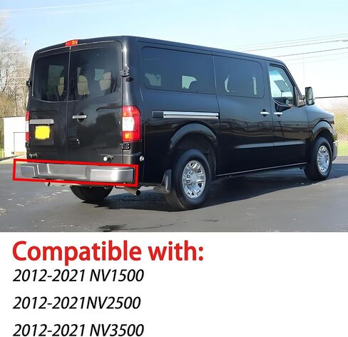 مجموعة المصد الخلفي لـ 2012 2013 2014 2015 2016 2017 2018 2019 2020 2021 Nissan NV1500 NV2500 NV3500 بدون فتحات مستشعر بارك استبدال المصد الخلفي من الكروم لـ NI1102166 in Kuwait