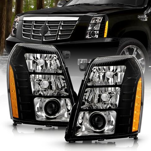 KEEKPO - For [HID/Xenon Type] 2007-2014 Cadillac Escalade Factory Style Projector Headlights Headlamps Pair Left+Right in Saudi Arabia