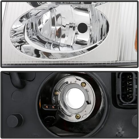 ACANII - For 2002-2009 GMC Envoy SUV OE Style Chrome Headlights Headlamps Assembly Replacement Driver & Passenger Side in Saudi Arabia