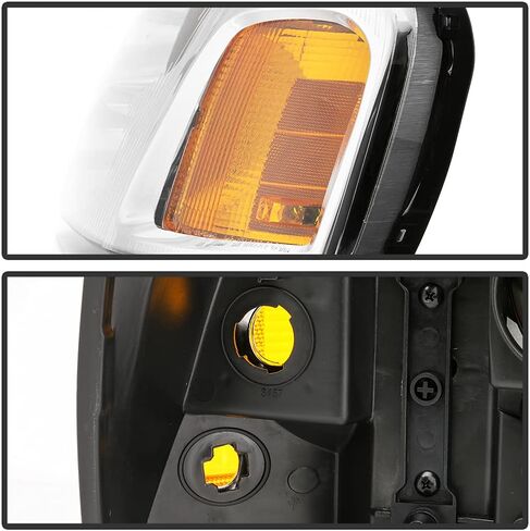ACANII - For 2002-2009 GMC Envoy SUV OE Style Chrome Headlights Headlamps Assembly Replacement Driver & Passenger Side in Saudi Arabia