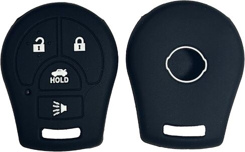 غطاء مفتاح Fob لـ Versa Sentra: 4 أزرار سيليكون عن بعد حامي مناسب لنيسان Cube Juke Rogue Sentra Versa Versa Note CWTWB1U816 1788DWB1U751 CWTWB1U751 H05613AA0B 2009 إلى 2017 (وردي) in Kuwait