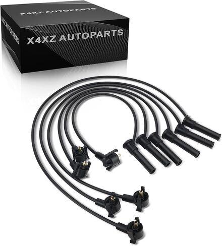 مجموعة أسلاك توصيل شرارة المحرك عالية الأداء منخفضة المقاومة WR6120 لسيارة Ford Explorer Sport Trac 2001-2005 Ranger 2001-2011 استبدال # WR-6120 3U2Z12259C (مجموعة من 6) in Saudi Arabia