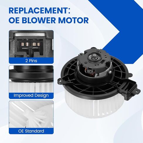 HVAC Blower Motor 75106 Compatible with Toyota Tacoma L4 2.7L 2016-2023, Compatible with Toyota Tacoma V6 3.5L 2016-2023, 8710304050, PM5197, A/C Blower Motor Assembly in Saudi Arabia