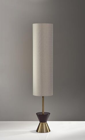 Adesso 4269-21 Carmen Floor Lantern, 59 in., 3 x 100W Incandescent/20W CFL, Walnut Rubberwood/Antique Brass Finish, 1 Floor Lamp in Saudi Arabia