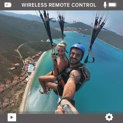 Action Camera 4K 30MP, EIS 2.0 Stabilization, 2.4" Touch Screen for Outdoor Sports in Kuwait