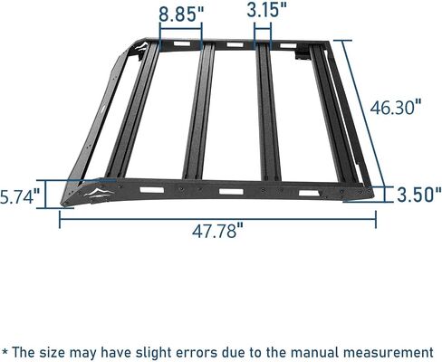Hooke Road Tacoma Access Cab Roof Rack Compatible with Toyota Tacoma 2nd 3rd Gen 2005-2023 (Access Cab Only) Aluminum Cross Bars Rooftop Cargo Carrier Luggage in Saudi Arabia