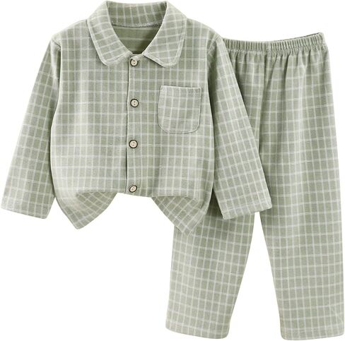 Umeyda Girls Pajamas Winter Long Sleeve Fleece Button Down Sleepwear Kids Soft Fuzzy 2 Pieces Pjs Set for Ages 4-14 in Saudi Arabia