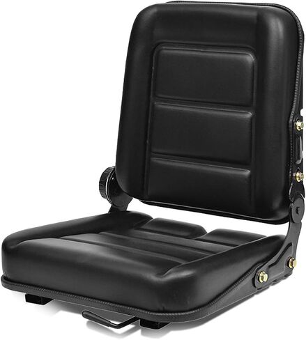 Universal Forklift Seat With Adjustable Back, Comfortable Leather Seat With High Resilience Sponge Filling For Mower, Excavator, Skid Loader in Saudi Arabia