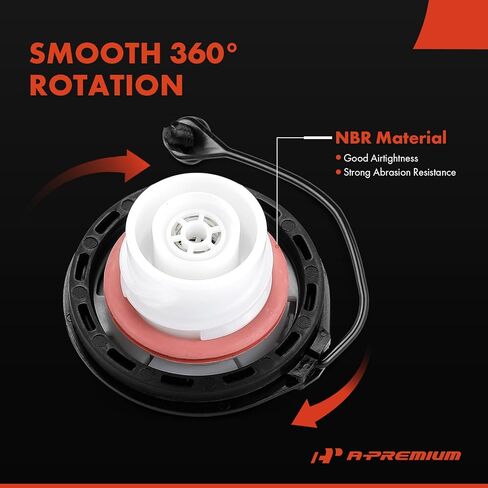 A-Premium Gas Cap Fuel Cap Compatible with Ford F-150, F-250 F-350 F-450 F-550 F-600 Super Duty, Escape, Fusion, Focus, Edge, Mustang, Taurus, Ranger, Freestar & Lincoln MKZ, MKX & Mercury Mariner in Saudi Arabia