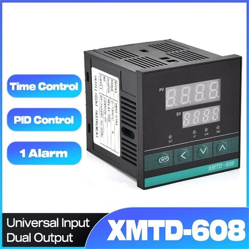 XMTD-608 Digital PID Time Control Temperature Controller 0-1300℃ Universal Input SSR+Relay Dual Output 85-265V Thermostat in Saudi Arabia