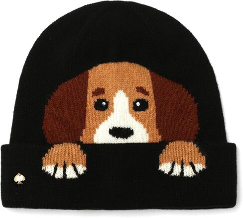 Kate Spade Women's Critter Beanie, Stylish Hat & Fashion Accessory Cap, Ideal for Cold Weather in Saudi Arabia