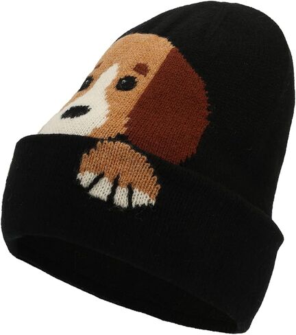 Kate Spade Women's Critter Beanie, Stylish Hat & Fashion Accessory Cap, Ideal for Cold Weather in Saudi Arabia