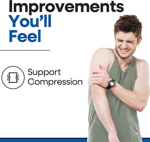 ARMSTRONG AMERICA Bicep Tendonitis Brace, Bicep Band & Upper Arm Compression Sleeve I Triceps & Biceps Muscle Support For Upper Arm Tendonitis Pain Relief Or Bicep Strains (LARGE 10" to 16") in Kuwait