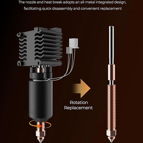 Creality K2 Plus Ceramic Heating Block Kit, 3D Printer 350℃ High Temperature Resistance Heating Block Kit with Heat Sink and Quick Swap Nozzle for K2 Plus in Kuwait