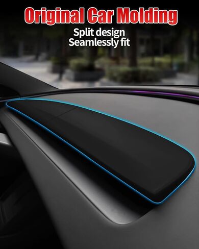 for Tesla Model Y Juniper 2025-2026 Model 3 Highland 2024-2025 ABS Dashboard Cover Trim Air Outlet Panel Cover Trim Interior Stylish Durable Car Accessories Matte White in Saudi Arabia