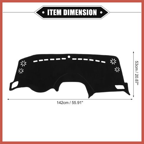 ACROPIX Car Dashboard Cover Mat Compatible for Jeep Renegade 2015-2022, Protective Polyester Black Center Console Interior Trim Dash Board Mat Car Parts in Saudi Arabia