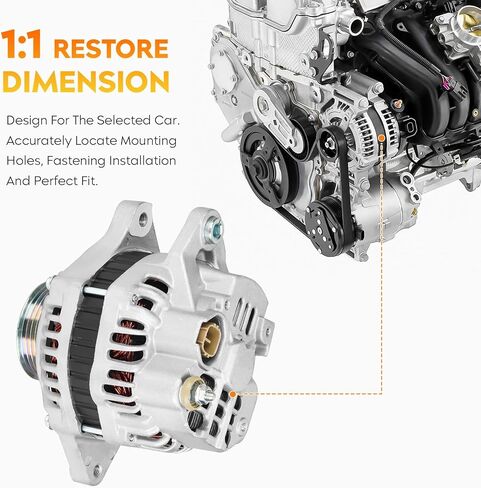 New Alternator for Honda Fit L4 1.5L 2007-2008, 11177N, 31100RSH004 in Saudi Arabia