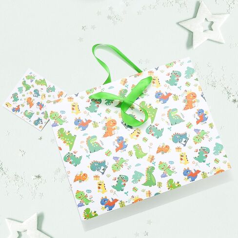 OAOCOLOR 13" Large Happy Birthday Gift Bag with Tissue Papers and Card for Girls Women Floral Design with Handles in Saudi Arabia
