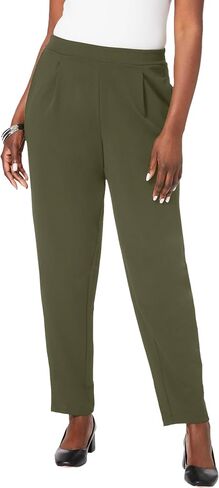 Jessica London Women's Plus Size Stretch Knit Elastic Pull-On Straight Leg Pants Trousers in Saudi Arabia